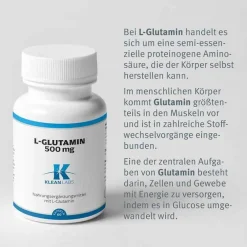 L-Glutamin 500 mg Kapseln, 60 St- Aminosäuren