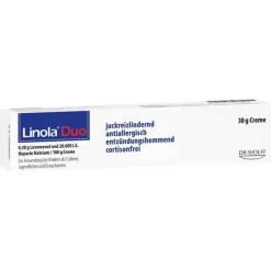 Linola ® Duo Creme, 30 g- Salbe Gegen Juckreiz|Neurodermitis Creme