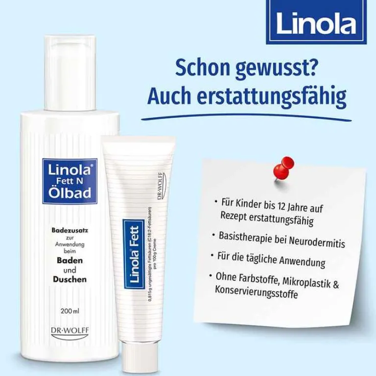 Linola Haut|Neurodermitis Creme-Fett Creme, 5X100 g