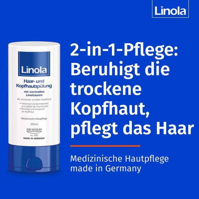Linola Haar- und Kopfhautspülung, 200 ml- Spülungen & Lotionen|Kopfhautpflege