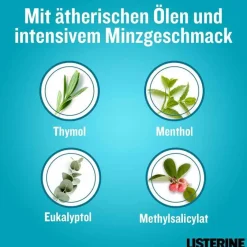 Listerine Mundspülung|Mundpflege-Cool Mint Lösung, 600 ml