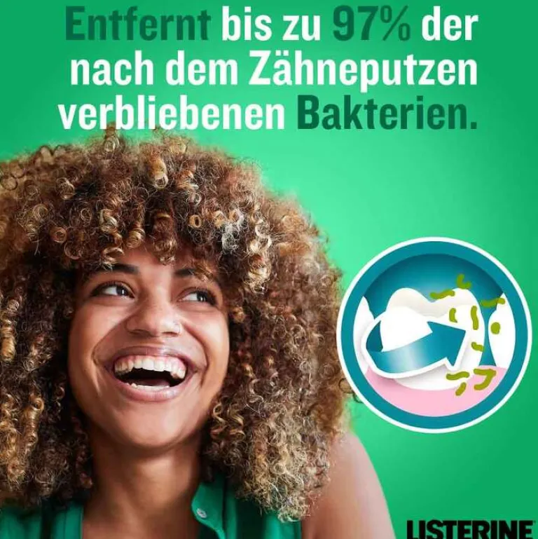 Listerine Fresh Mint Mundspülung, 600 ml- Mundspülung