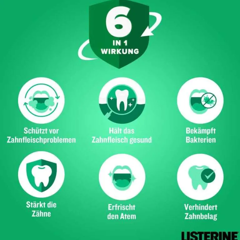 Listerine Mundspülung-Total Care Zahnfleisch-Schutz Mundspül., 95 ml