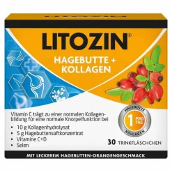 Litozin Hagebuttenpulver-Hagebutte + Kollagen Trinkfläschchen, 30X25 ml