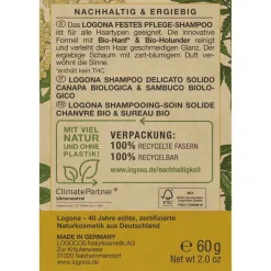 Logona festes Pflege Shampoo Bio-Hanf & Bio-Holunder, 60 g^ Clearance