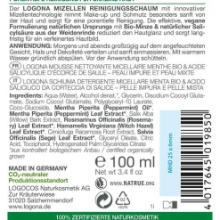 Gesichtsreinigung-Logona Purify Mizellen Reinigungsschaum, 100 ml