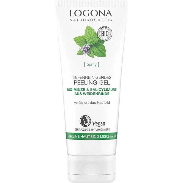 Logona Purify tiefenreinigendes Peeling-Gel, 100 ml^ New
