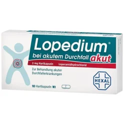 Lopedium akut bei akutem Durchfall Hartkapseln, 10 St- Durchfallmittel