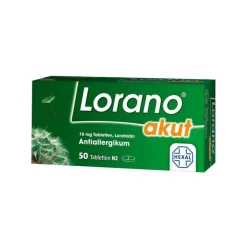 Lorano akut 10 mg Tabletten, 50 St- Loratadin|Allergie Tabletten