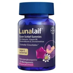 Lunalaif Guter Schlaf Gummies, 30 St- Melatonin Tabletten
