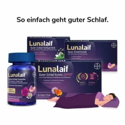 Lunalaif Guter Schlaf Gummies, 30 St- Melatonin Tabletten