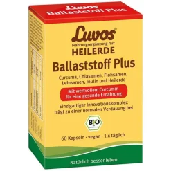 Luvos Heilerde|Ballaststoffe-Heilerde Bio Ballaststoff Plus Kapseln, 60 St