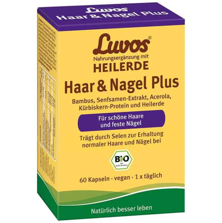 Luvos Heilerde Bio Haar & Nagel Plus Kapseln, 60 St- Heilerde|Sonstige Bio Produkte