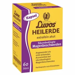 Luvos Heilerde extrafein akut Säurebedingte Magenbeschwerden Kapseln , 60 St- Sodbrennen Medikamente