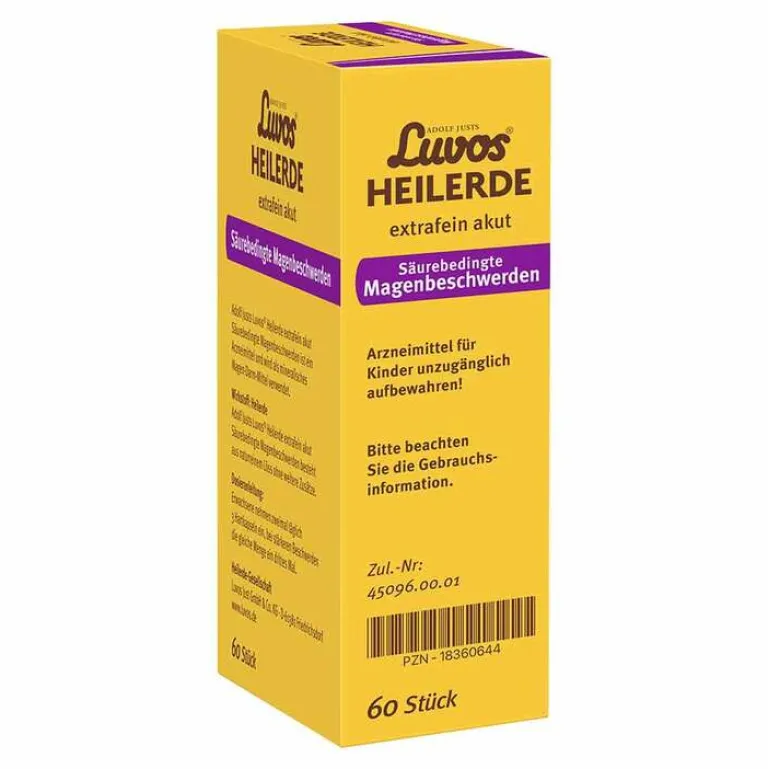 Luvos Heilerde extrafein akut Säurebedingte Magenbeschwerden Kapseln , 60 St- Sodbrennen Medikamente