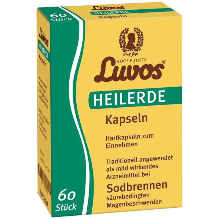Luvos Heilerde|Sodbrennen Medikamente-Heilerde Kapseln, 60 St