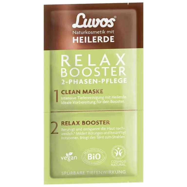 Luvos Heilerde|Gesichtsmasken-Heilerde Relax Booster & Clean Maske 2 + 7,5ml, 1 P