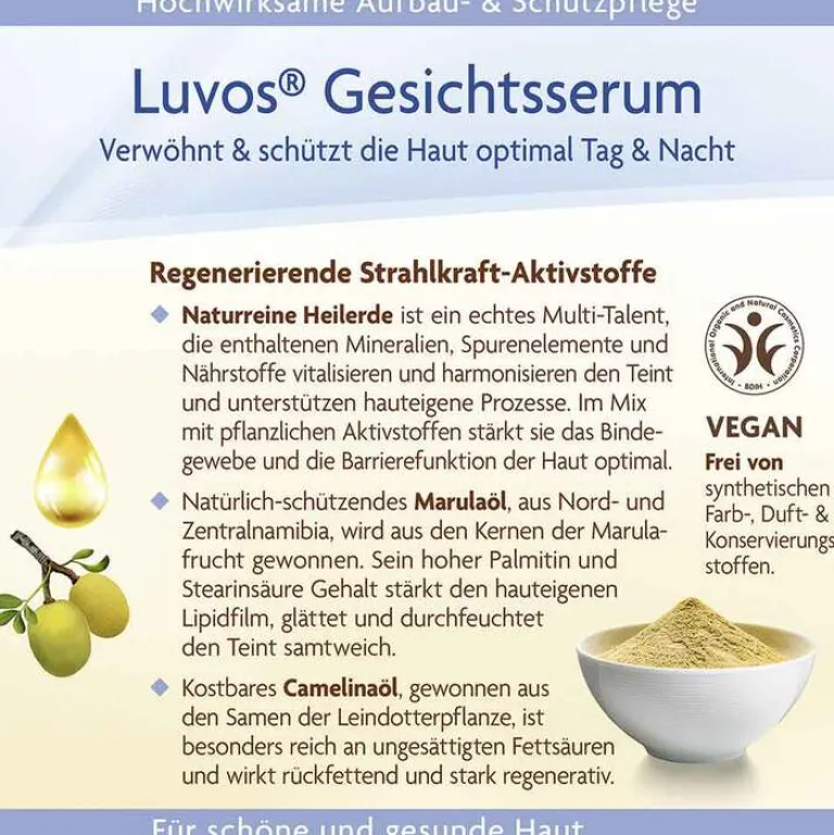 Luvos Seren Und Fluide-Naturkosmetik Gesichtsserum Intensivpflege, 50 ml