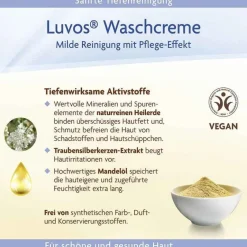 Luvos Heilerde|Gesichtsreinigung-Naturkosmetik mit Heilerde Waschcreme, 100 ml