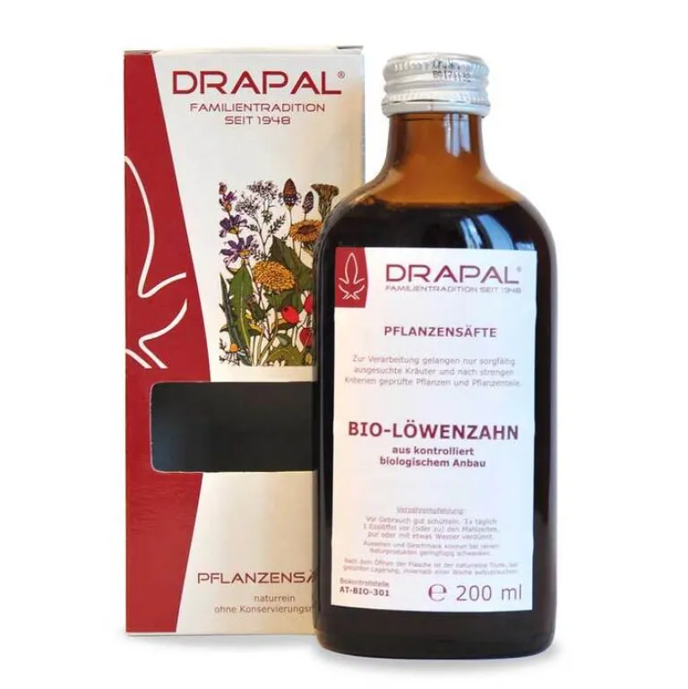 Löwenzahnblätter Bio Pflanzensaft Drapal, 200 ml^ Discount