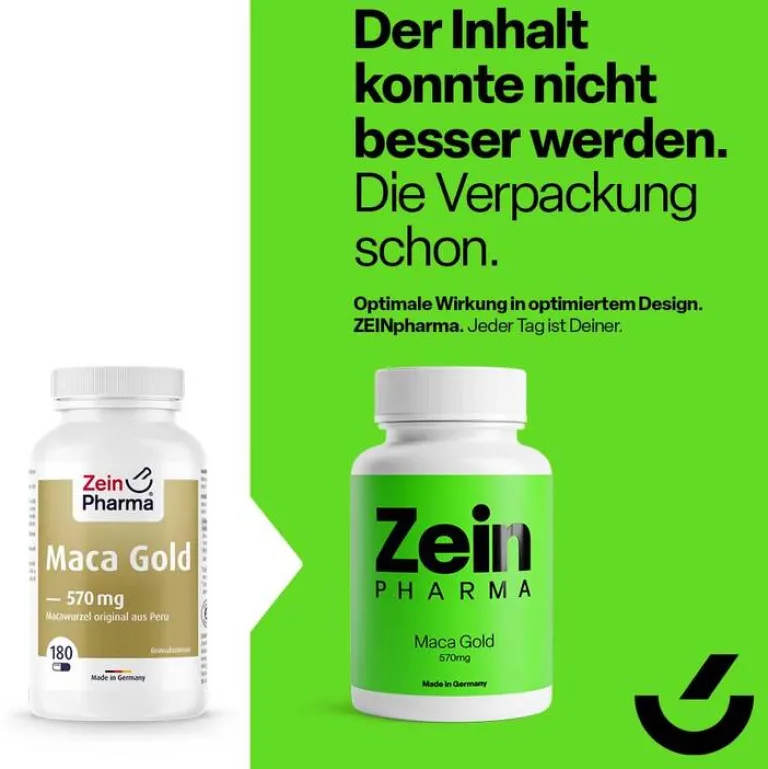 Zein Pharma Maca Gold vegetarische Kapse, 180 St- Maca