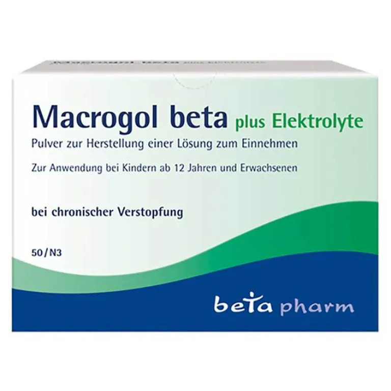 Beta Abführmittel-Macrogol plus Elektrolyte Pulver, 50 St