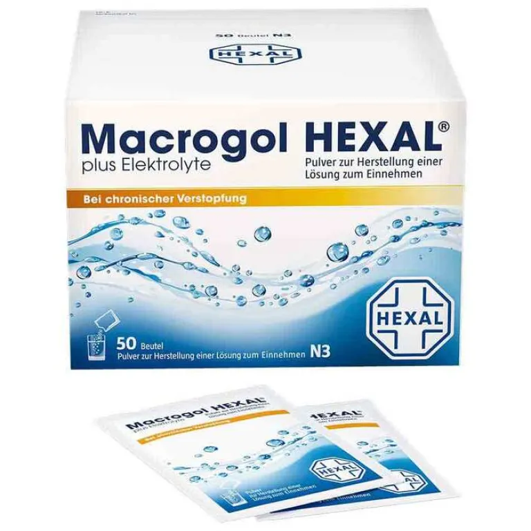 Hexal Macrogol plus Elektrolyte Pulver, 50 St- Abführmittel