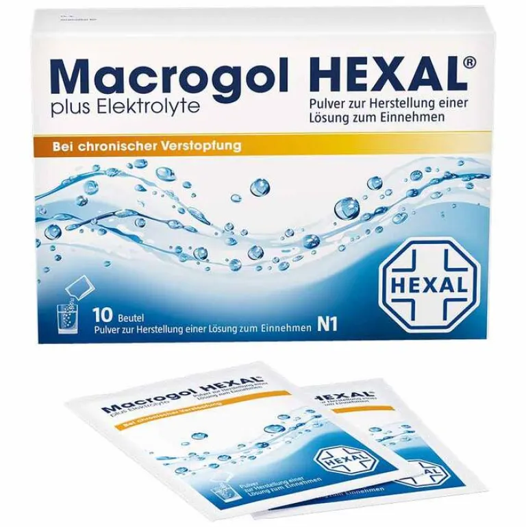 Hexal Abführmittel-Macrogol plus Elektrolyte Pulver, 10 St