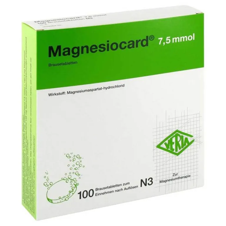 Verla Magnesiocard 7,5 mmol Brausetabletten, 100 St- Magnesium