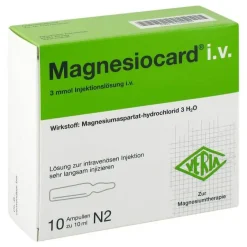 Magnesiocard i.v. Injektionslösung, 10X10 ml^Verla Sale