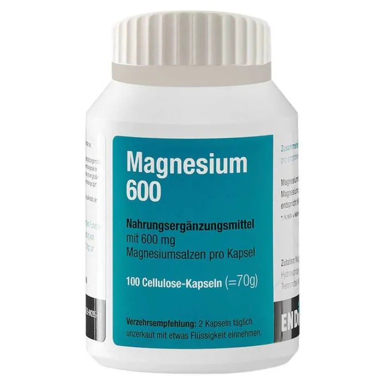 Endima Magnesium-Magnesium 600 Kapseln, 100 St