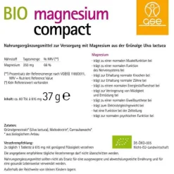 GSE Magnesium-Magnesium Compact Bio Tabletten, 60 St