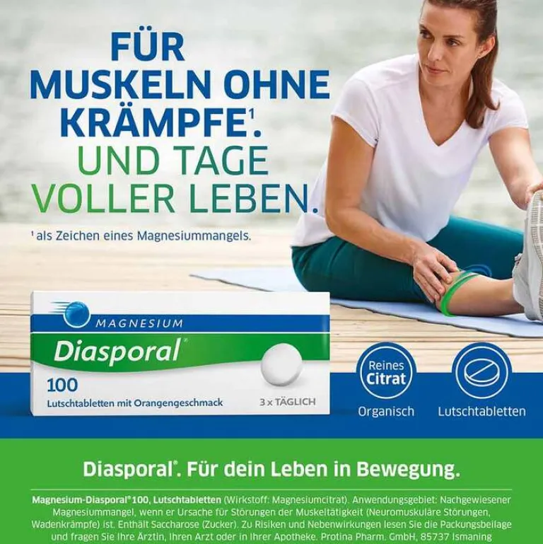 Magnesium Diasporal 100 Lutschtabletten, 50 St- Magnesium