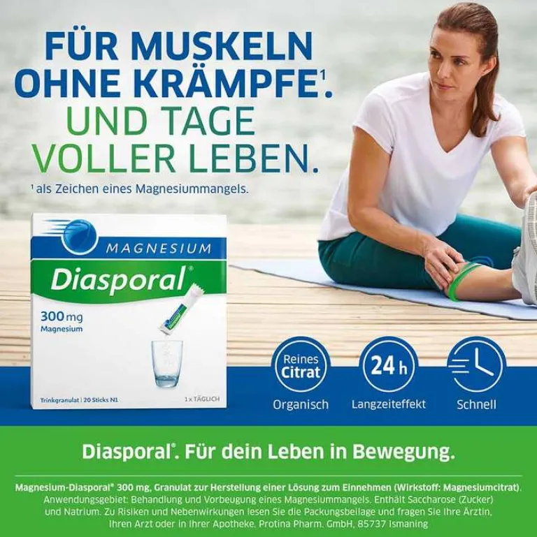 Magnesium Diasporal 300 mg Trinkgranulat, 100 St- Magnesium