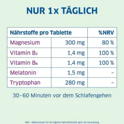Magnesium Diasporal Melatonin Tabletten-pro Depot Schneller Einschlafen, 30 St