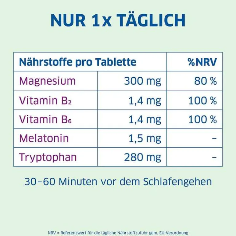Magnesium Diasporal Melatonin Tabletten-pro Depot Schneller Einschlafen, 30 St