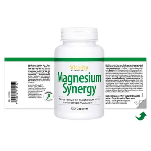 Magnesium Synergy Komplex Glycinat Malat & Citrat, 120 St^Vision Healthcare Discount