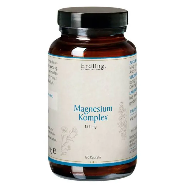 Erdling Magnesium-Komplex 7in1 Sangokoralle Kapseln , 120 St- Magnesium