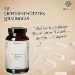 Erdling Magnesium-Komplex 7in1 Sangokoralle Kapseln , 120 St- Magnesium