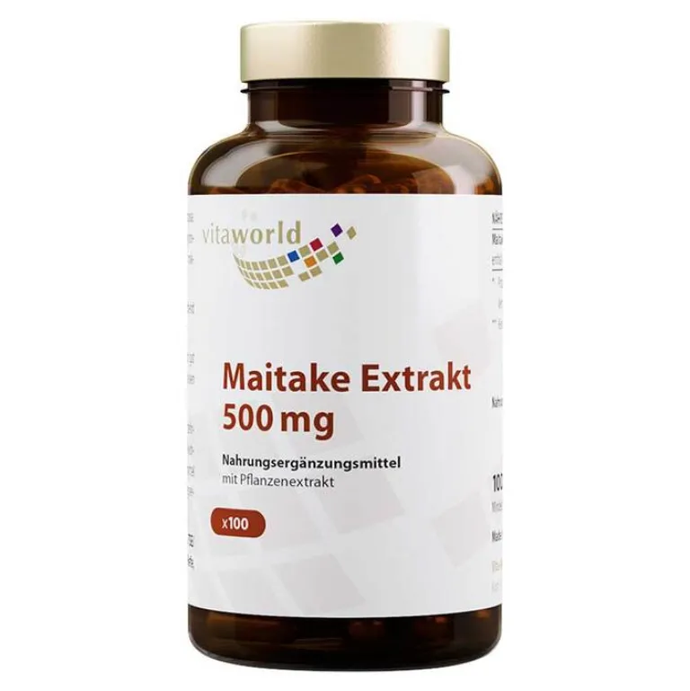 Vitaworld Maitake Extrakt 500 mg Kapseln, 100 St- Maitake|Vitalpilze
