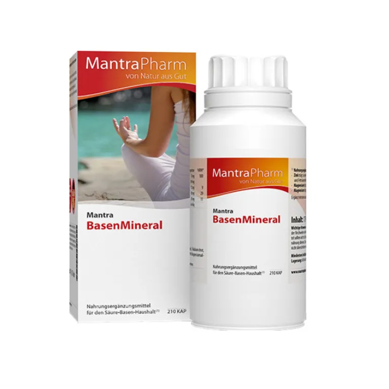 Mantra Basenmischung|Säure-Basenhaushalt-Basenmineral Kapseln, 210 St