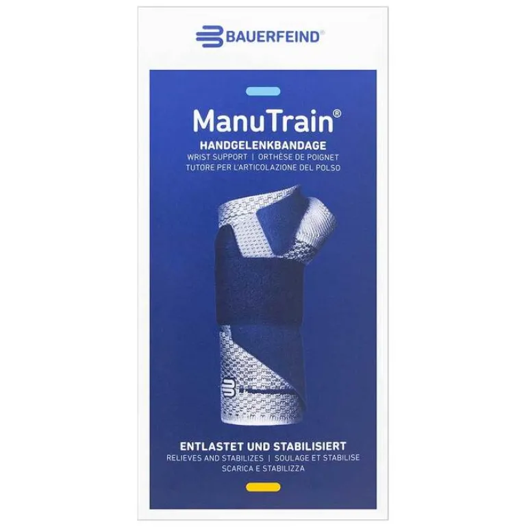 Handgelenkbandage Größe 2 links schwarz, 1 St^Manutrain Best