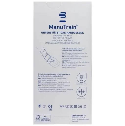 Manutrain Handgelenkbandagen-Handgelenkbandage Größe 6 rechts titan, 1 St