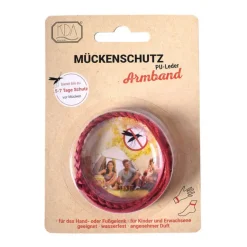 Armband PU Leder rot KDA, 1 St^Mückenschutz Clearance