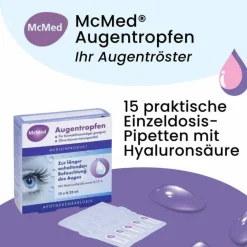 McMed Augentropfen Trockene Augen-Augentropfen Einzeldosispipetten, 15X0.35 ml