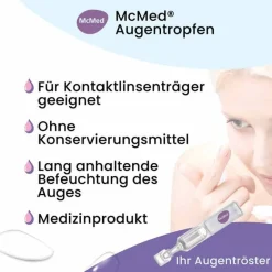McMed Augentropfen Trockene Augen-Augentropfen Einzeldosispipetten, 15X0.35 ml