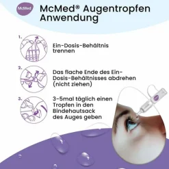McMed Augentropfen Trockene Augen-Augentropfen Einzeldosispipetten, 15X0.35 ml