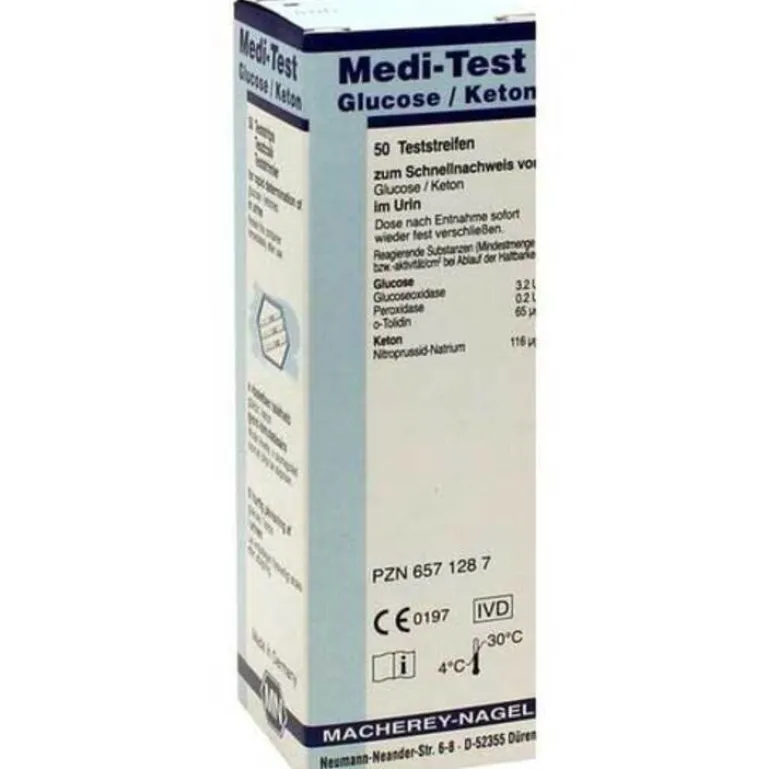 Medi Test Glucose / Keton Teststreifen, 50 St^ Clearance
