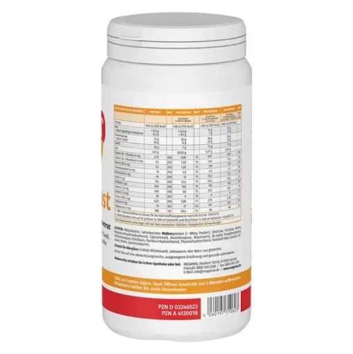 Megamax Aufbaukost Vanille Pulver, 500 g- Eiweiß