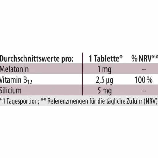 Melatonin B12 Dr. Jacob`s Tabletten, 60 St^Dr. Jacobs Outlet